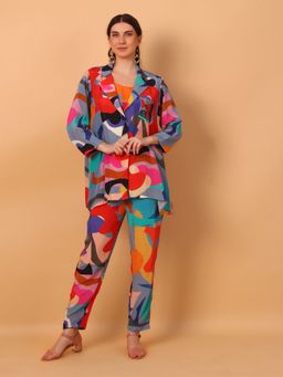 Simaaya - Multicolour Digital Print Co-Ord (Set of 2)