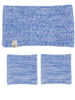 Bharatasya - Unisex Sports Set Running Gym Yoga Unisex Cotton Headband And Wristbands - Blue