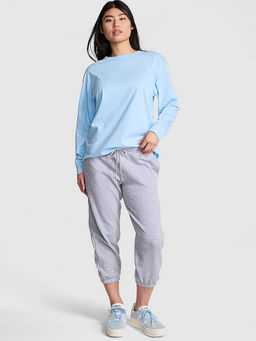 Victoria's Secret - Blue Campus Cotton Long Sleeve T-Shirt