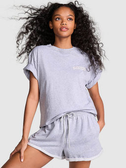 Victoria's Secret - Purple Campus Cotton T-Shirt