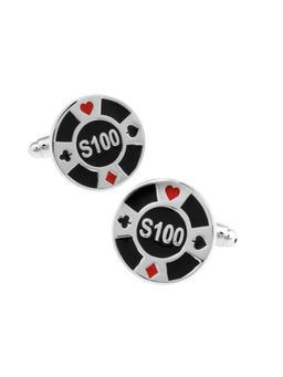The Tie Hub - 100 $ Poker Chip Cufflinks