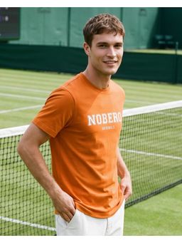 Nobero - Orange Men HD Classic Fit T-Shirt