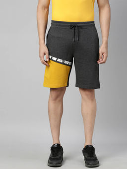 3PIN - Cotton Grey Regular Fit Men's Shorts