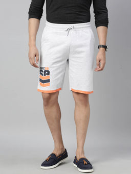 3PIN - Cotton Grey Regular Fit Men's Shorts