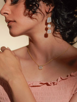 Divas Mantra - 92.5 Sterling Silver Soft Glow Earrings with Rainbow Moon Stones