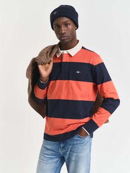 GANT - Men's Broad Horizontal Regular Fit Heavy Rugger Polo T-Shirt