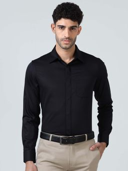 THE FORMAL CLUB - Bennet Black Shirt with Concealed Placket
