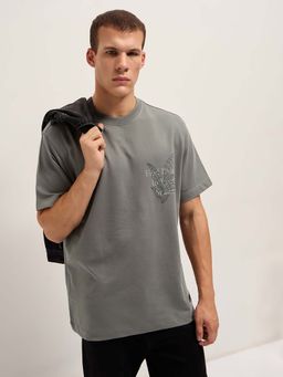 The Bear House - Men Pure Cotton Printed Oversize T-Shirt