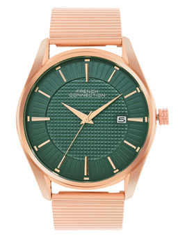 French Connection - Green Round Analog Watch for Men - FCN056D (M)
