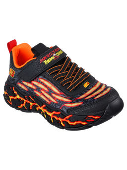 SKECHERS - Boys THERMO-QUAKE Black & Orange Casual Sneakers