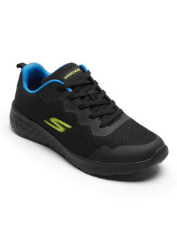 SKECHERS - Boys GO RUN 400 Black Lime Running Shoes