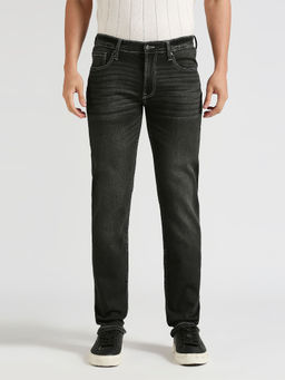 Pepe Jeans - Black Vapour Slim Fit Mid Waist Jeans