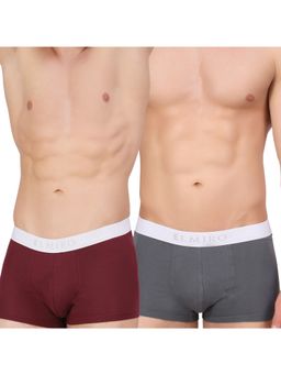 Elmiro - Mens Intimo Tech Antimicrobial Micro Modal Luxe Trunk (Pack of 2)