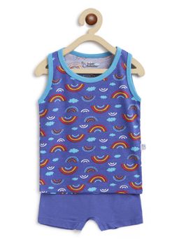 Superbottoms - Evrydaywear Top & Shorts Set- Rainbow Smiles (set Of 2)