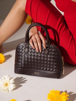 Inc.5 - Women's Casual Brown Textured Handbag