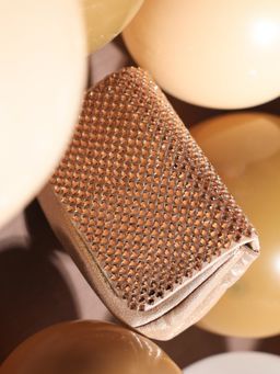 Inc.5 - Women's Rose Gold Embellished Sling Bag