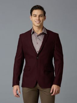 Reid & Taylor - Men Maroon Formal Blazer