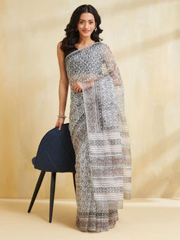 Fabindia - Natural Cotton Silk Saree Without Blouse