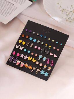 Yellow Chimes - Multi-Color Melbees By Stud Earrings for Women