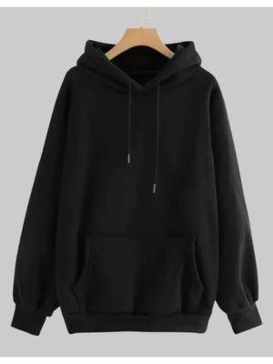 Juneberry Hoodies and Sweatshirts : Buy Juneberry Black Solid Hoodie Online  | Nykaa Fashion