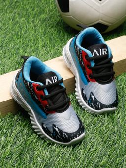 Tiny Bugs - Party Wear Led Shoes-Sky Blue