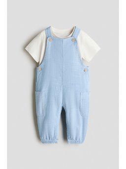 H&M - Boys Blue 2-Piece Cotton Set