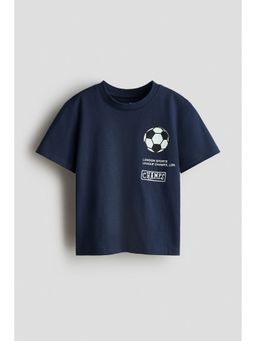 H&M - Boys Blue Printed T-Shirt