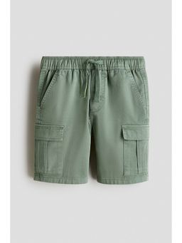H&M - Boys Green Cotton Cargo Shorts