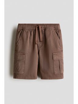H&M - Boys Brown Cotton Cargo Shorts