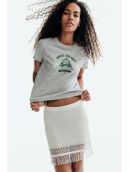 H&M - Women Grey Printed T-Shirt