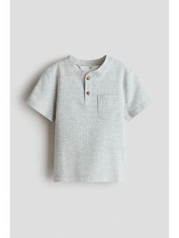 H&M - Boys Grey Henley T-Shirt