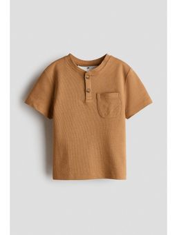 H&M - Boys Beige Henley T-Shirt