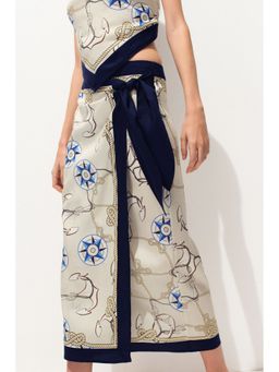 H&M - Women White Lyocell Wrap Skirt