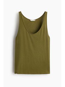 H&M - Women Green Scoop-Neck Vest Top