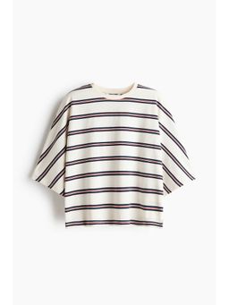 H&M - Women White Oversized Cotton Top
