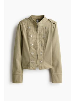 H&M - Women Beige Cotton Twill Jacket