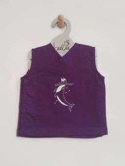 Keebee Organics - Cotton Purple Whale Baby Jabla