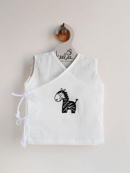 Keebee Organics - Cotton White Zebra Baby Jabla
