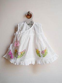 Keebee Organics - Cotton White Rabbit Dress