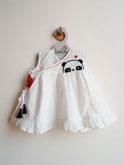 Keebee Organics - Cotton White Panda Dress