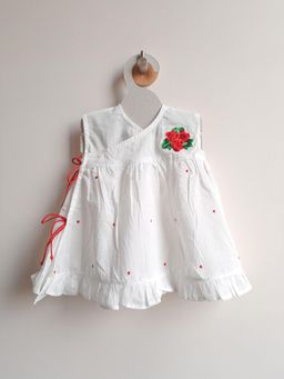 Keebee Organics - Cotton White Rose Dress