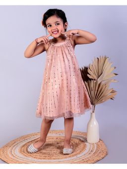 The Mom Store - Golden Sunset Splendor Girls Casual Dress