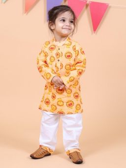 Mama & Peaches - Lion King Kurta with Pyjama (Set of 2)