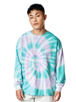 The Souled Store - Tie Dye Psychedelic Groove Oversized Full Sleeve T-shirts