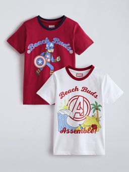 Hopscotch - Avengers Cotton T-Shirts (Pack Of 2)