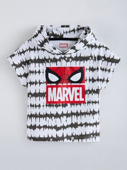 Hopscotch - Cotton Spiderman Hooded T-Shirt