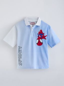 Hopscotch - Spider Man Cotton Polo T-Shirt