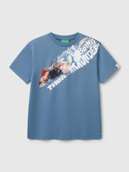 United Colors of Benetton - Regular Fit Round Neck Printed T-Shirt