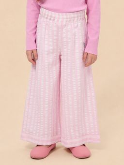 U.S. POLO ASSN. - Girls Vertical Striped Flared Fit Trousers