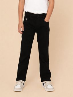 U.S. POLO ASSN. - Kids Boys Straight Fit Black Jeans